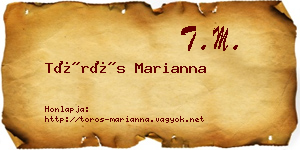 Törös Marianna névjegykártya